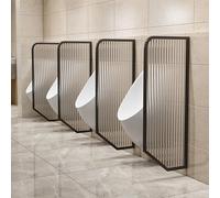 Urinoir Mural pour Hommes - Lot de 2 écrans d'urinoir Noirs pour Salle de Bain - Cloison de séparation Efficace pour Une intimité et Une hygiène accrues