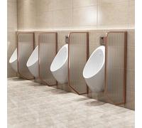 Urinoir Mural pour Hommes - Lot de 4 écrans d'urinoir Or Rose pour Salle de Bain - Cloison de séparation Efficace pour Toilettes Hommes - Solution d'intimité améliorée
