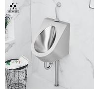 Urinoir Mural,Urinoir For Toilettes For Hommes,Anti-débordement,Anti-éclaboussures,Conception Économe En Eau,Adapté Aux Salles De Bains,Hôtels Et Centres Commerciaux(Surface Mounting F)