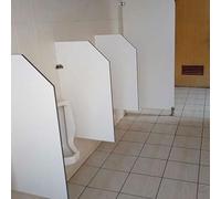 Urinoir mural Urinoirs en acier inoxydable Écran d'urinoir Cloison de toilette, Cloison, Écrans de confidentialité d'urinoir, Écran de protection de cloison, Accessoires avec code d'angle en