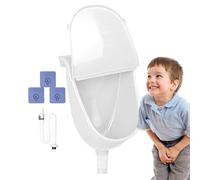 Urinoir Murale Homme - Récipient Plastique Couvercle Étanche | Système De Toilette Anti Éclaboussures Avec Tuyau | Réservoir Portable Pour Jardin Camping Studio Maison Véhicule