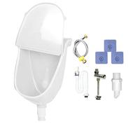 Urinoir Murinal Avec Couvercle - Urinoir Extérieur Salle De Bains Garage Lavage,Toilette De Salle De Bains Anti-Éclaboussures Réglable Avec Raccord Pour Robinet,Pour Maison Véhicule Camping