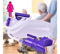 Urinoir portable 2000 ml, bouteille d'urine avec tube et couvercle, adapté aux voitures, voyages, personnes âgées incontinentes, toilettes d'urgence mobiles réutilisables(Women)