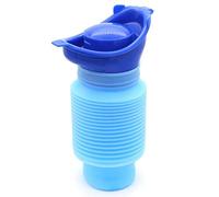 Urinoir Portable 750 ML, Urinoir Rétractable Enfants et Adultes, Personnel Mobile Toilette Pot, Urinoir d'urgence rétractable pour Camping Voyage Extérieur et Voiture - Bleu