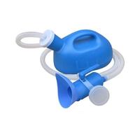 Urinoir portable pour homme - Bouteille d'urinoir de 2 000 ml - Bouteilles d'urine de voyage pour femmes | Urinoir extérieur avec long tube et couvercle pour camping-cars à l'hôpital à domicile