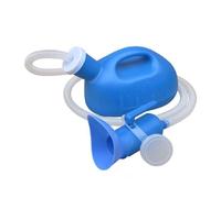 Urinoir portable pour homme - PE 2000 ml | Urinoirs à tube long, anti-déversement, bouteille d'urine pour voyage, camping, voiture avec couvercle | Solution de salle de bain portable pour soins aux