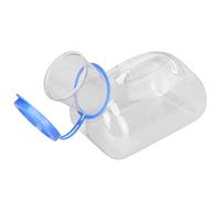 Urinoir Portable pour Hommes, capacité de 1000 Ml, Bonne étanchéité, Bouteille D'urine en Plastique Transparent avec Couvercle pour Personnes âgées, Patients, Voyageurs,