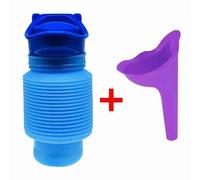 Urinoir Portable Rétractable De Haute Qualité Pour Homme Et Femme,Toilette Mobile De 750ml,Pour Camping En Plein Air,Voyage En Voiture - Type Blue Urinal Funnel