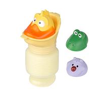 Urinoir pour Enfant Bébé Toilette d'urgence Urinoir Portable Réutilisable Mini Urinoir Rétractable avec Motif Cartoon Pot à Urine Toilettes Durable pour Camping Voyage Voiture Extérieur (Jaune)