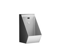 Urinoir pour homme en acier inoxydable 304 avec capteur automatique - Design mural professionnel - Protection contre les éclaboussures - Pour maison, bar, hôtel