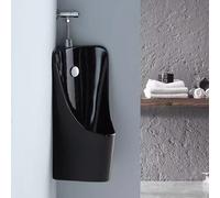 Urinoir pour homme Urinoirs en céramique pour hommes, Urinoir d'angle domestique/commercial avec lavabo, pour hôtel/bar/usine/magasin(Black (B))