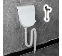 Urinoir pour homme Urinoirs et pièces d'urinoir extérieurs à montage mural sans perçage, mur de cuvette d'urinoir de rinçage pour hommes pour jardin/garage(Wall Drain)