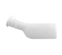 Urinoir pour Infirmier, Bouteille Urinaire Plastique 1000ml Échelle | Moulage Monobloc, Bouche Plus Douce, Surface Lisse, pour Camping et Usage Nocturne, Blanc