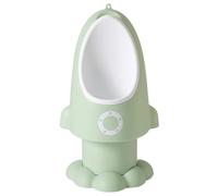 Urinoir pour tout-petits, pot réglable anti-pulvérisation pour bébé avec forme de dessin animé amusant à suspendre/debout, facile à nettoyer, pot d'entraînement pour garçons de 1 6 ans, vert, bébé