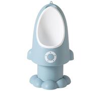 Urinoir pour tout-petits, pot réglable anti-pulvérisation pour bébé avec forme de dessin animé amusant à suspendre/debout, facile à nettoyer, pot d'entraînement pour garçons de 1 6 ans, Wathet, béb