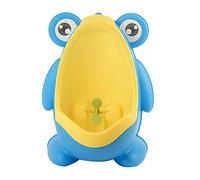 Urinoir pour Tout-petits pour Garçons à Fixation Murale avec Cible de Visée, Design de Dessin animé Mignon, Matériau PP, adapté aux Garçons de 0 à 8 Ans (BLUE)