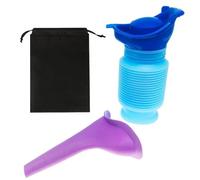 Urinoir rétractable portable pour homme et femme avec sac de rangement entonnoir réutilisable pour camping, voiture, voyage, 750 ml