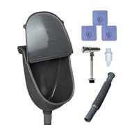 Urinoir Salle Bain - Urinoir Extérieur Portable, Toilette Murale | Solution Sanitaire Étanche Avec Couvercle, Appareil Hygiénique Compact Pour Abri Garage Camping Dortoir Salle Sport Parc Chantier