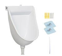 Urinoir Sans Eau pour Hommes, Urinoirs Extérieurs en Plastique pour Hommes, Toilettes Sans Eau, pour Toilettes Publiques, Usines, Écoles et Prisons(White)