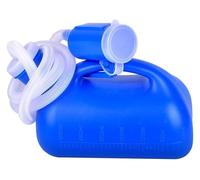 Urinoir Unisexe Pot d'urinoir de lit for hommes, bouteille de pipi, collecteur de 3000ML avec Tube de 1.6M(Beige)