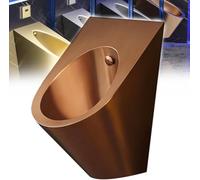 Urinoir Vertical à Chasse d'eau Automatique, urinoir Mural en Acier Inoxydable 304 pour la Maison, Les hôtels et Les magasins, Couleur Or Rose (urinoir Or Rose)