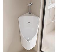 Urinoirs d'angle en céramique pour homme avec lavabo, idéal pour la maison, un usage commercial, hôtel, bar, usine, magasin, blanc (B) design peu encombrant