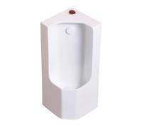 Urinoirs D'angle pour Salle de Bain pour Hommes, Urinoir Suspendu avec Chasse D'eau a Capteur et À Bouton, Siphon Mural et Siphon de Sol (universel), pour Salle de Bain, KTV, Prison