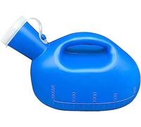 Urinoirs for hommes - Bouteille de bassin en plastique épais 2000 ml avec couvercle Bouteilles pipi portables for Récipients collecte d'urine voyage