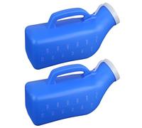 Urinoirs portables de 34 onces, bouteilles d'urinoir avec couvercle, bouteilles d'urine for hommes, bouteille de pipi anti-déversement for hommes for hôpital, incontinence, extérieur, voiture, voyage,
