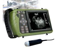 URJWAN Échographe Vétérinaire Portable pour Gestation, Sonde Mécanique 3,5 MHz, Écran LED 5,6 Pouces, 8 Pseudo-Couleurs, Utilisation Manuelle pour Éleveurs Professionnels