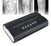 URJWAN Imprimante De Pochoir De Tatouage A4, Imprimante De Pochoir De Tatouage Portable, Mini-Imprimante Enfichable, Coque en MatéRiau Abs, RéDuction du Temps De Peinture à La Main,110V