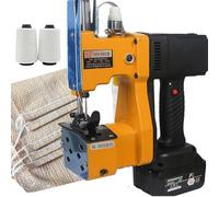 URJWAN Machine à Coudre Portable, Machine De Fermeture De Sac éLectrique Professionnelle, Machine à Coudre sans Fil avec Batterie De Grande Capacité 36 V, AméLiore L'Efficacité De Travail,1battery