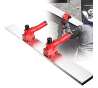 URJWAN Vibrateur De Ciment à Batterie, RèGle Vibrante à Batterie Ithium, Machine Vibrante éLectrique pour BéTon, RèGle De Nivellement De Surface en BéTon De 12 000 TR/Min,Red