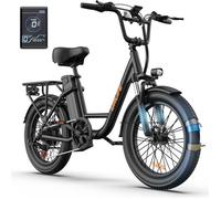 URLIFE E20 Vélo Électrique Urbain 250W Moteur 48V 13Ah Batterie Autonomie 65 km 7 Vitesses Pneus 20""×3.0"" Noir
