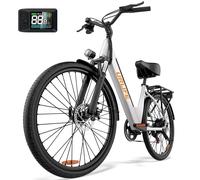 Urlife E26 Electric Bicycle 26 Inch Tires 36V 13Ah Removable LCD Display Speed 7-Speeds Hydraulic Disc Brakes For Adults E-Bike Commuter Black