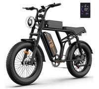 URLIFE T2 - Vélo électrique - Moteur 500W - Batterie 48V 15.6Ah 45KM/h - Autonomie 100km - Shimano 7 vitesses - Pneus 20*4,0“ -