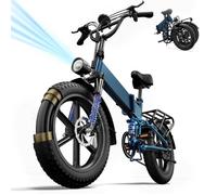 URLIFE - T5 - Vélo à assistance électrique pliable - Moteur 1500W - Batterie 48V 13Ah - Roues 20"" x 4""