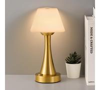 URLIGHTS Lampe de table LED sans fil avec batterie rechargeable, lampe de douche tactile à intensité variable, lampe de nuit portable pour terrasse, camping, restaurant, maison, bar, salon
