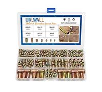 URLWALL Kit d'outils d'assortiment de écrous filetés M4/M5/M6/M8 pour meubles à vis dans l'écrou en bois Inserts de boulons de fixation à douille hexagonale pour meubles en bois Assortiment 165PCS