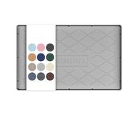 URMONA 25 B x 40 L cm Tapis sous Évier Silicone Imperméable, Protection Placards et Évier, Organiseur sous Évier, Tapis Cuisine et Salle de Bain, Tapis Fond Évier (Gris Clair)