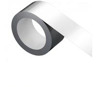 URMONA Ruban Adhésif Aluminium 48 mm x 50 m, Renforcé par Fibre de Verre | Isolation tuyauterie, joints étanches, réparation conduits, gaines d’air, climatisation, chauffage, protection vapeur CVC