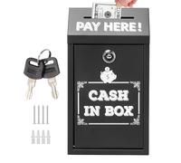 Urn Dog - boîtes de don | Kiste pour le bloc | Boîte de don sécurisée de collecte de trésorerie avec château | Boîte de bienfaisance pour les lettres de bienfaisance pour organisateur de stockag