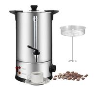 Urne à café 10 L, cafetière commerciale, distribution d'eau chaude de grande capacité en acier inoxydable 1800 W, température de la bouilloire électrique, contrôle avec robinet