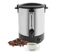 Urne à café commerciale, distributeur de boissons chaudes de grande capacité en acier inoxydable, cafetière à chauffage rapide pour les événements de bureau d'hôtel de buffet de restauration black