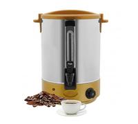 Urne à café commerciale, distributeur de boissons chaudes de grande capacité en acier inoxydable, cafetière à chauffage rapide pour les événements de bureau d'hôtel de buffet de restauration yellow