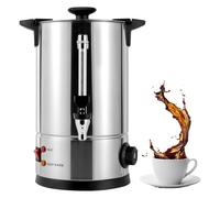 Urne à Café Commerciale Distributeur De Boissons Chaudes En Acier Inoxydable Grande Capacité Température Réglable De 86 à 230 °f Chaudière à Eau Chaude Pour Buffet Restauration Mariage Bur 15L/3.9Gal