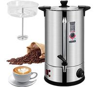 Urne à café commerciale en acier inoxydable, grande machine à café à libération rapide, distributeur d'eau chaude automatique pour fêtes à domicile, bureau, grandes foules distributeur de café (acier