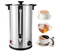 Urne à Café Commerciale Et Distributeur D'eau Chaude Double Couche En Acier Inoxydable Température Réglable 8-45 L Distributeur De Grande Capacité Pour La Restauration, Le Mariage, Bureau 45L/11.8Gal