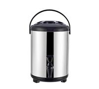 Urne à café isolante de grande capacité avec robinet en résine, isolation thermique et froide, support pliable pour diverses boissons