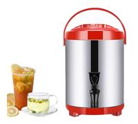 Urne à café isotherme en acier inoxydable avec robinet, pour fête, buffet, restauration, maison, bureau